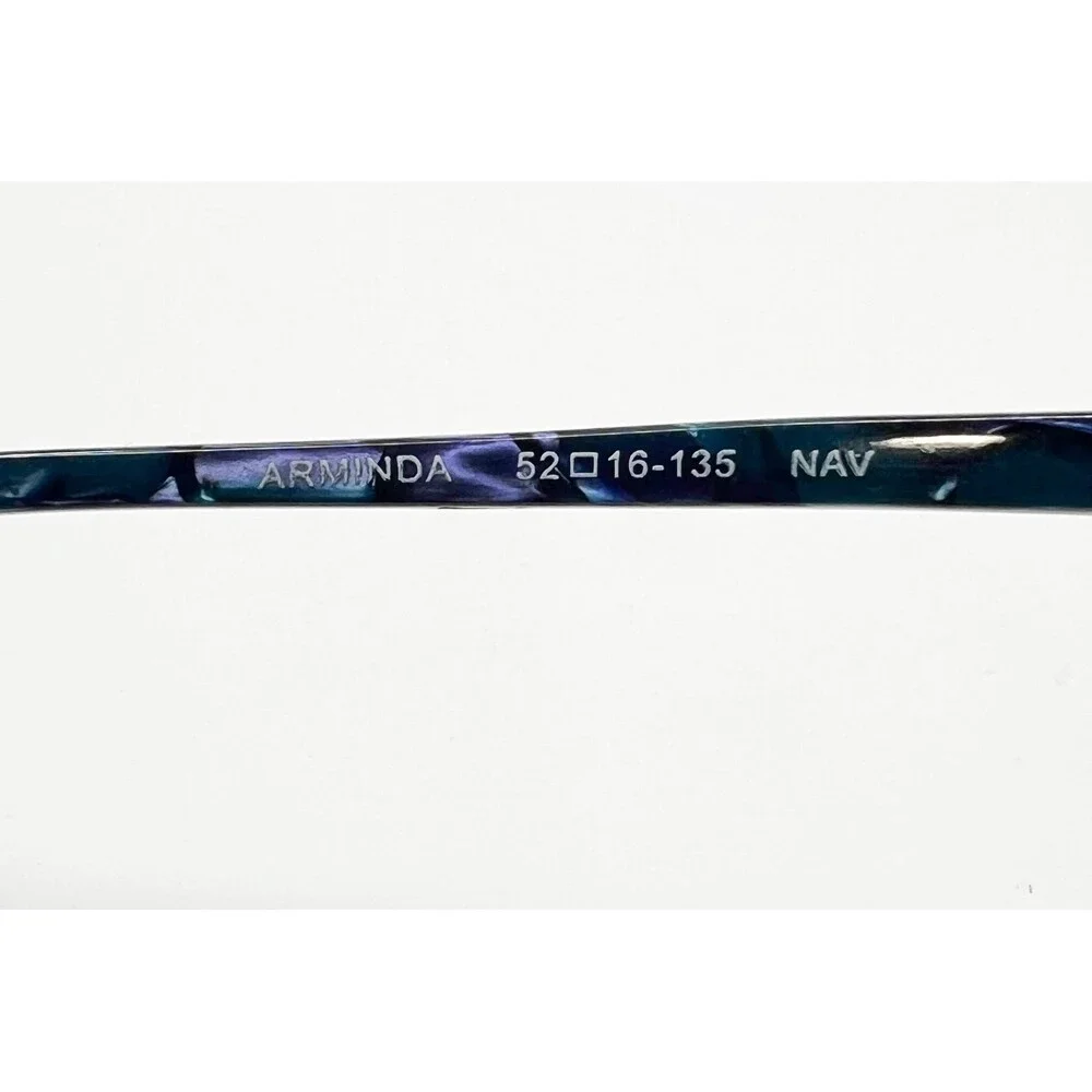 Sofia Vergara Eyeglasses Womens Navy Blue Arminda Marble Frame 52-16-135